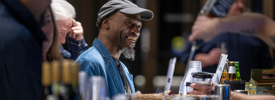 Patron Being Served at the Cain Center Bar